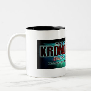 Kronosの上昇の"鮫ちょうど餌"のコーヒー・マグです ツートーンマグカップ