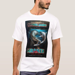 Kronosの上昇: Kraken Pliosaur対Megalodonのワイシャツ Tシャツ