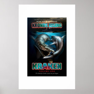 Kronosの上昇: Kraken Vol. 1 Pliosaur対Megalodon ポスター