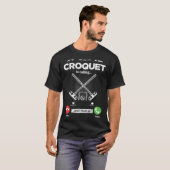 Kroquet Is Calling I Must Go Croquet Player Hobby  Tシャツ (正面フル)