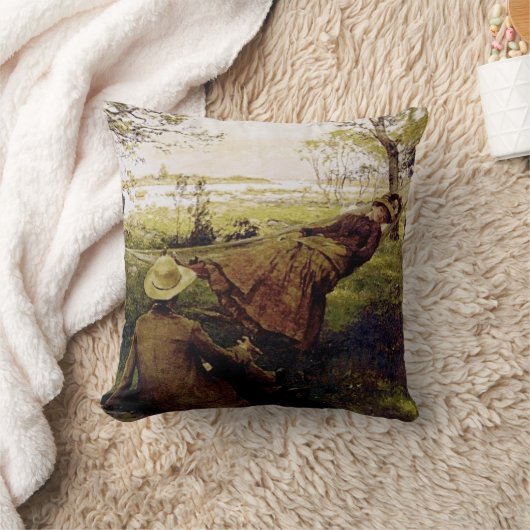 Krouthen's Siesta in a Hammock クッション (ブランケット)