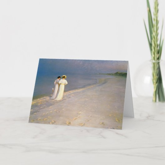 KroyerのSkagenのビーチの母の日 カード (正面)