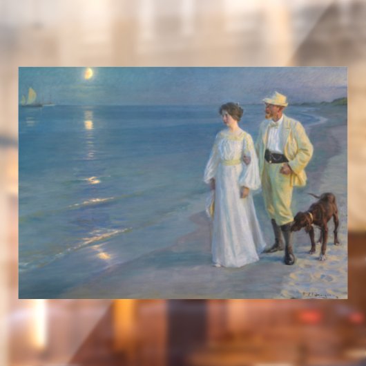 Kroyer – アーティストと彼の妻のビーチ ウィンドウサイン (シート2)