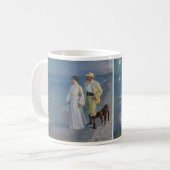 Kroyer – アーティストと彼の妻のビーチ コーヒーマグカップ (正面左)