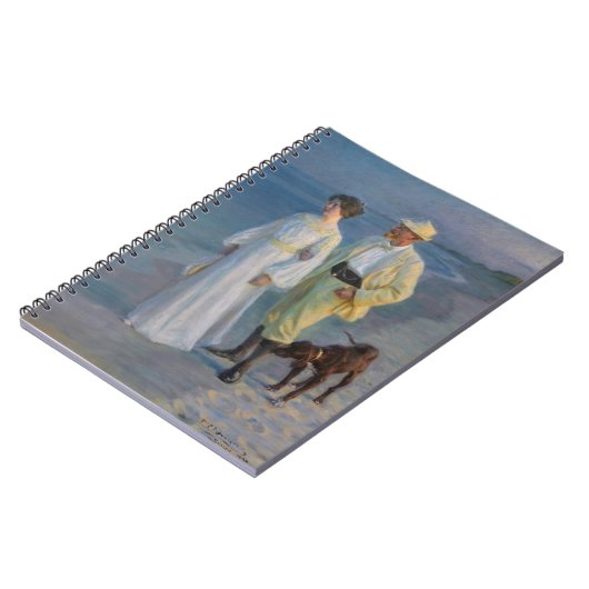 Kroyer – アーティストと彼の妻のビーチ ノートブック (左側)