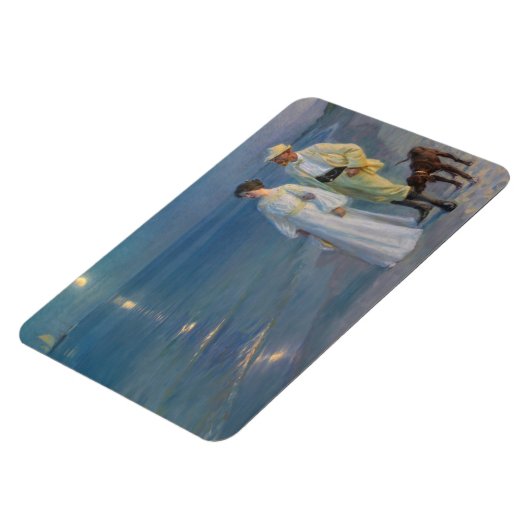 Kroyer – アーティストと彼の妻のビーチ マグネット (左側)