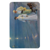 Kroyer – アーティストと彼の妻のビーチ マグネット (縦)