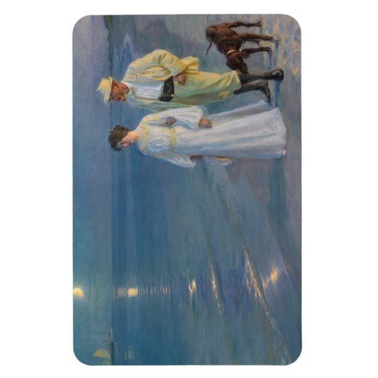 Kroyer – アーティストと彼の妻のビーチ マグネット (縦)