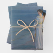 Kroyer – アーティストと彼の妻のビーチ ラッピングペーパーシート (インサイチュ)