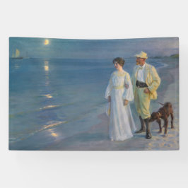 Kroyer – アーティストと彼の妻のビーチ 横断幕