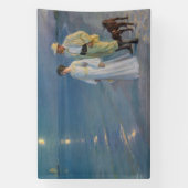 Kroyer – アーティストと彼の妻のビーチ 横断幕 (縦)