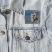 Kroyer – アーティストと彼の妻のビーチ 缶バッジ (インサイチュ)