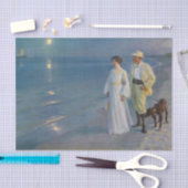 Kroyer – アーティストと彼の妻のビーチ 薄葉紙 (クラフト)