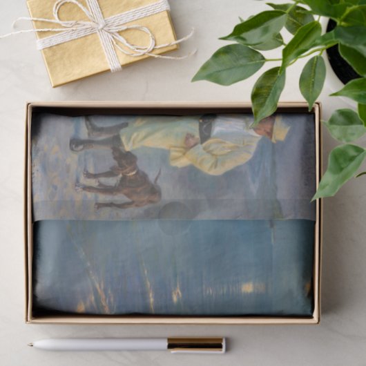 Kroyer – アーティストと彼の妻のビーチ 薄葉紙 (ギフト)