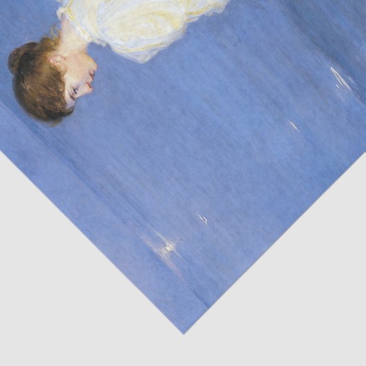 Kroyer – アーティストの妻と犬の海岸 薄葉紙 (詳細)