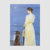 Kroyer – アーティストの妻と犬の海岸 薄葉紙