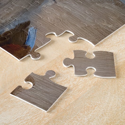 Kroyer – アーティストの妻マリーのポートレート ジグソーパズル (側面)