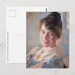 Kroyer – アーティストの妻マリーのポートレート ポストカード