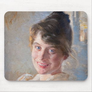 Kroyer – アーティストの妻マリーのポートレート マウスパッド