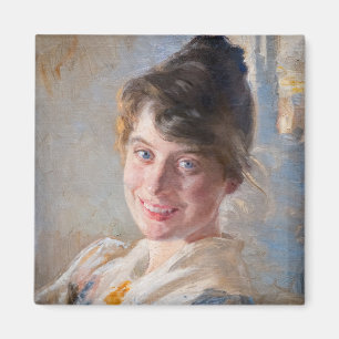 Kroyer – アーティストの妻マリーのポートレート マグネット