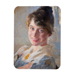 Kroyer – アーティストの妻マリーのポートレート マグネット