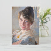 Kroyer – アーティストの妻マリーのポートレート 招待状 (スタンド正面)