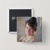 Kroyer – アーティストの妻マリーのポートレート 缶バッジ (正面&裏面)