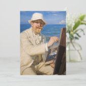 Kroyer – セルフポートレイトアットスケーゲンビーチ サンキューカード (スタンド正面)