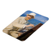 Kroyer – セルフポートレイトアットスケーゲンビーチ マグネット (左側)