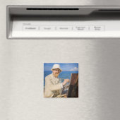 Kroyer – セルフポートレイトアットスケーゲンビーチ マグネット (インサイチュ (食洗機))