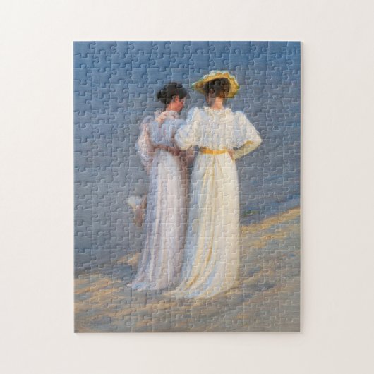 Kroyer – 夏の夕べオンSkagenビーチクローズアップ ジグソーパズル (縦)