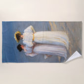 Kroyer – 夏の夕べオンSkagenビーチクローズアップ ビーチタオル (正面)