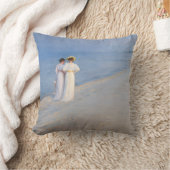 Kroyer – 夏の夕べオンSkagenビーチ クッション (ブランケット)