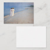 Kroyer – 夏の夕べオンSkagenビーチ ノートカード (正面/裏面)