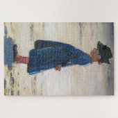 Kroyer -小さな女の子スタンドオンスコゲンビーチ ジグソーパズル (横)