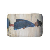 Kroyer -小さな女の子スタンドオンスコゲンビーチ バスマット (正面)