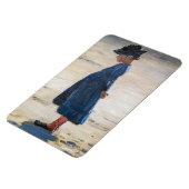 Kroyer -小さな女の子スタンドオンスコゲンビーチ マグネット (左側)