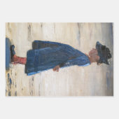 Kroyer -小さな女の子スタンドオンスコゲンビーチ ラッピングペーパーシート (正面2)