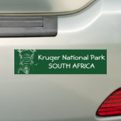 Krugerの国立公園 バンパーステッカー (車上)