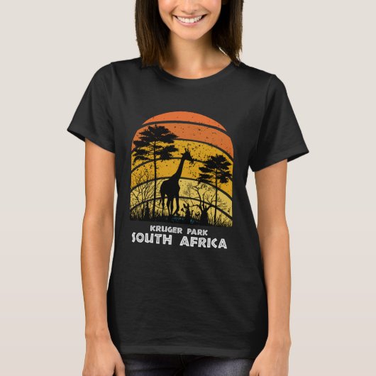 Kruger Park South Africa Safari National Park Game Tシャツ (正面)