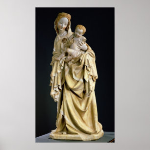 Krumauerマドンナ、c.1400 ポスター