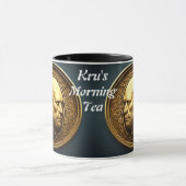 Kru's Morning Teaカスタマイズ可パーソナライズされた能 マグカップ (中央)