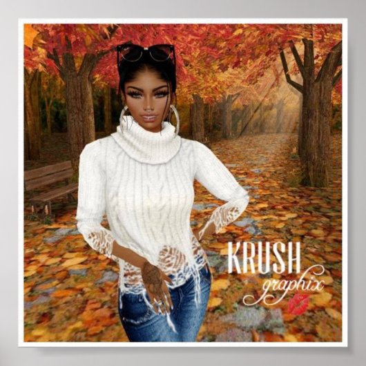 Krush Graphix by Ahsek Novelハロー秋ポスター2 ポスター (正面)