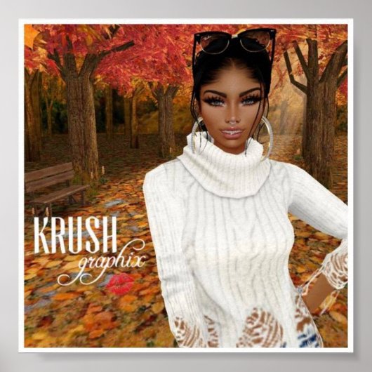 Krush Graphix by Ahsek Novelハロー秋ポスター3 ポスター (正面)