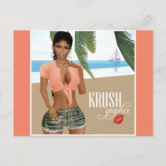 Krush Graphix by Ahsek Novelポストカード8 ポストカード (正面)