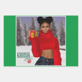 Krush Graphix by Ahsek Novel Gift Wrap 1 ラッピングペーパーシート (正面2)