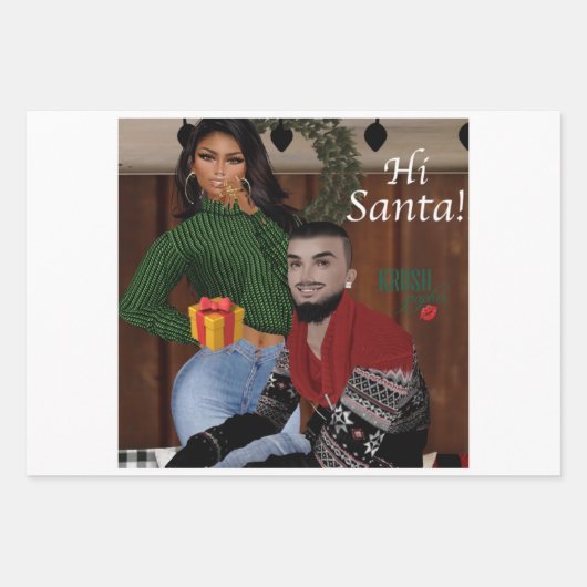 Krush Graphix by Ahsek Novel Gift Wrap 2 ラッピングペーパーシート (正面)