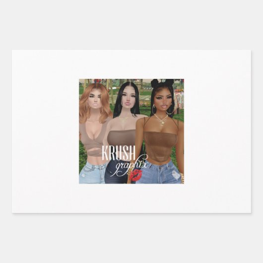 Krush Graphix by Ahsek Novel Gift Wrap 99 ラッピングペーパーシート (正面)