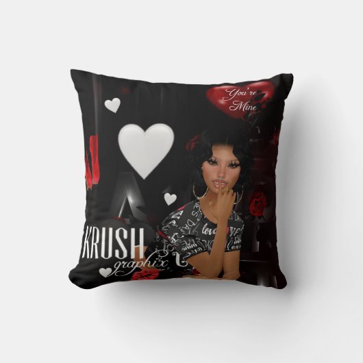 Krush Graphix by Ahsek Novel Pillow 4 クッション (正面)