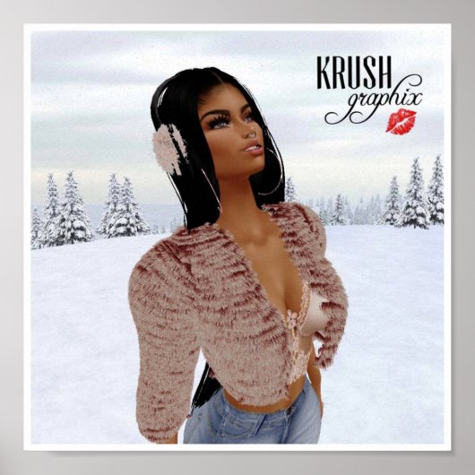 Krush Graphix by Ahsek Novel Snow Day Poster 4 ポスター (正面)